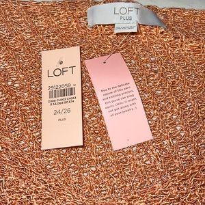 Loft Plus copper sweater
